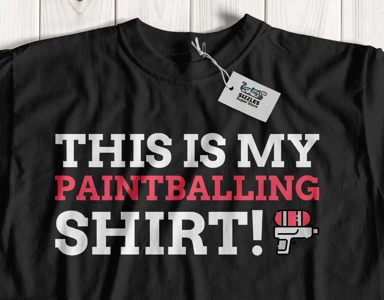 This Is My Paintballing T-Shirt Unisex Funny Paintballer & Paintball Gifts M