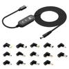 PD Trigger 100W Type-C To DC Cable Kit: 5-20V Adjustable Router LED Speaker, 14-Piece Set