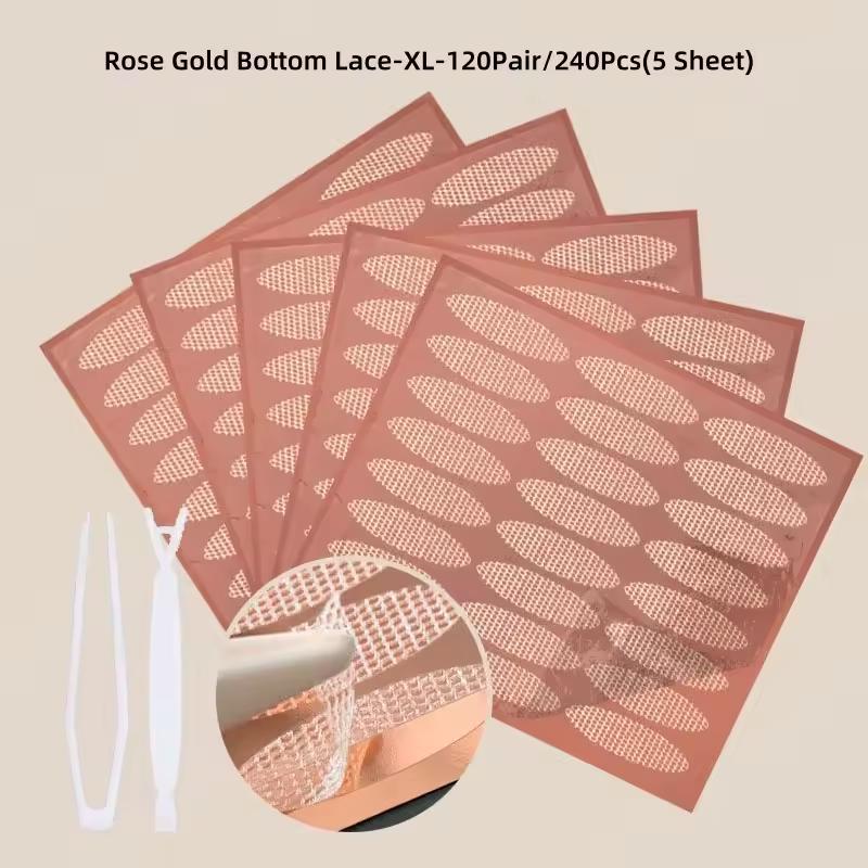 240Pcs Double Fold Eyelid Tape Sticker Lace Nature Clear Beige Stripe Self-adhesive Natural Eye Makeup Make Up With Tool New