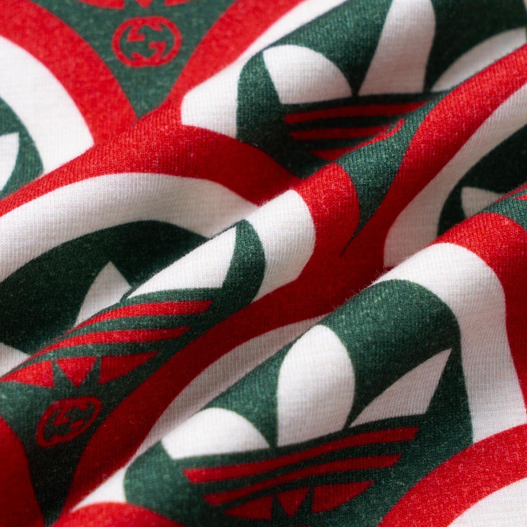 GUCCI X Adidas Trefoil Print T Shirt 692114-XJEMK-6208