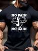 Muscle Man Cotton TShirt Athletic Streetwear Black Men Fitness Gym Workout Muscle - Men's Summer Cotton Graphic Tee