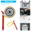 2Pcs Belt Strap Wrench 5.7inch Capacity Belt Type Oil Filter Wrench Universal Portable Strap Wrench for Car PVC Joints