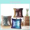 Premium Quality Reversible Sequin Throw Pillow Cover Stylish Meteor Pattern For Modern Home Decor