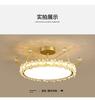 Modern simple new crystal crown chandelier bedroom lamp living room study master bedroom light luxury crown chandelier lamp