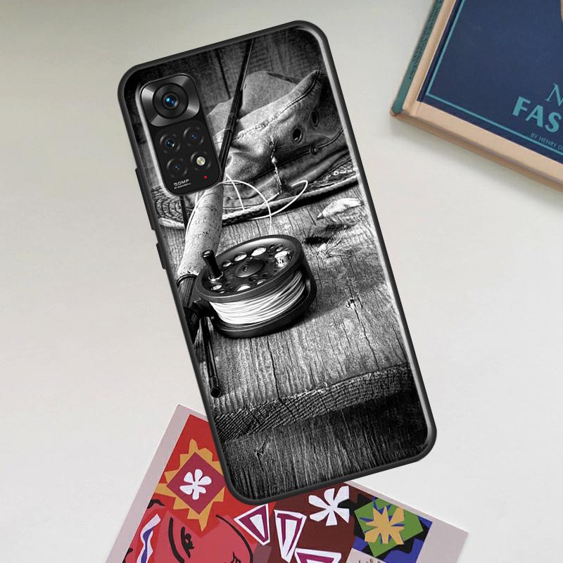 Fischerei Malerei Hülle Für Xiaomi Redmi Note 13 14 Pro 12 11 10 15 Pro Plus Redmi 15C 14C 13C 10C 12C 15 Abdeckung