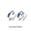 Couple Van Gogh Night Open Rings for Women Men Simple Design Silver Color Lovers Blue Starry Sky Ring Party Jewelry Gifts
