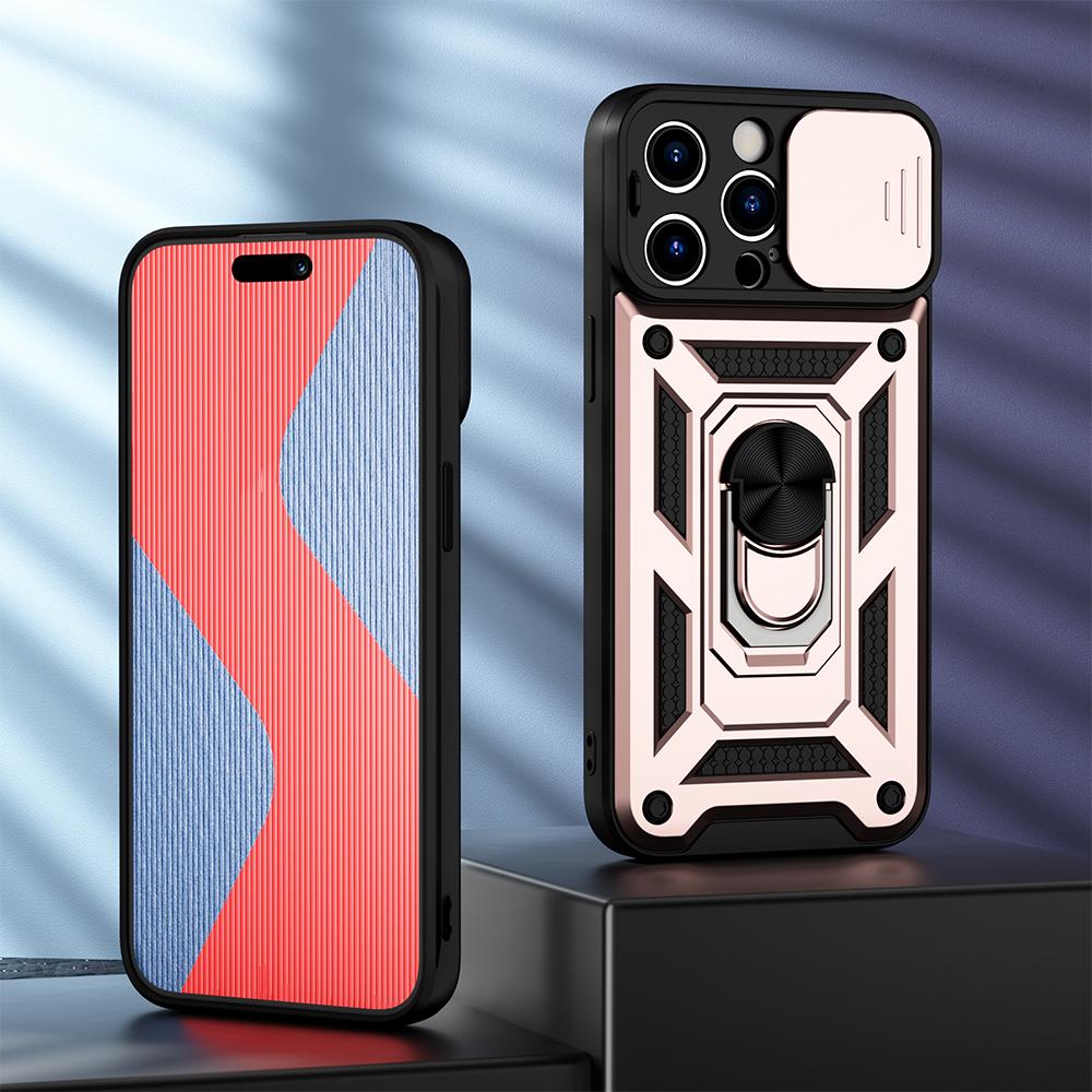 KEYSION Shockproof Case for iPhone 15 Pro Max 15 Ultra Slide Camera Lens Protection Ring Phone Cover for iPhone 14 13 12 11 Pro