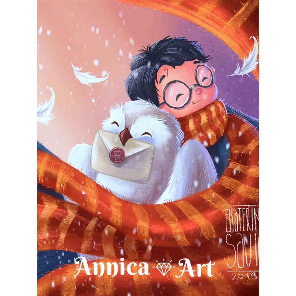 Harry Potter Cartoon Mosaic Art Stitch 5d Diamond Painting Magic School Canvas Creation Puzzle Artificial New 2026 Couples