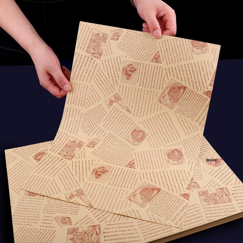 Oil-Absorbing Food-Grade Cooking Paper: Tray Liners for Frying, Grilling, Baking, Roast Duck, and Sandwich Wrapping.
