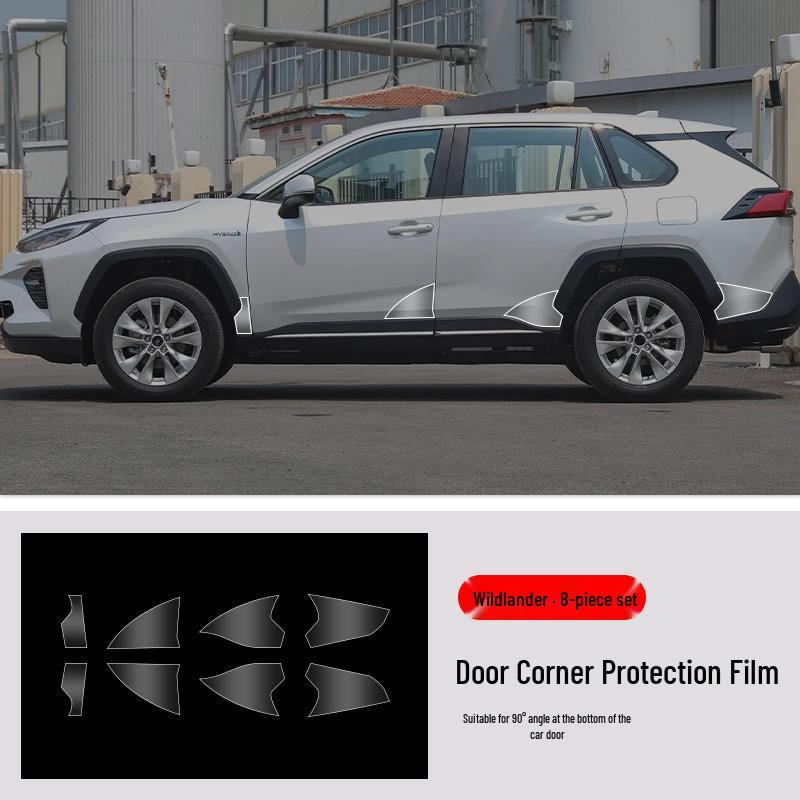 Toyota Venza Dörrhörn TPU Reptålig Film - Skydd för Fram- och Bakre Triangel.