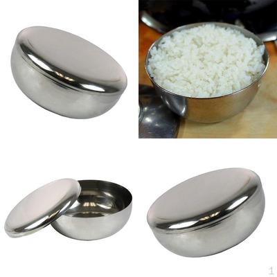 Ciotola coreana in acciaio inox con coperchio Contenitore per alimenti Miscelazione