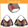 Canvas Spliced Tote Bag For Women With Large Capacity And Zipper Closure For Business Commute