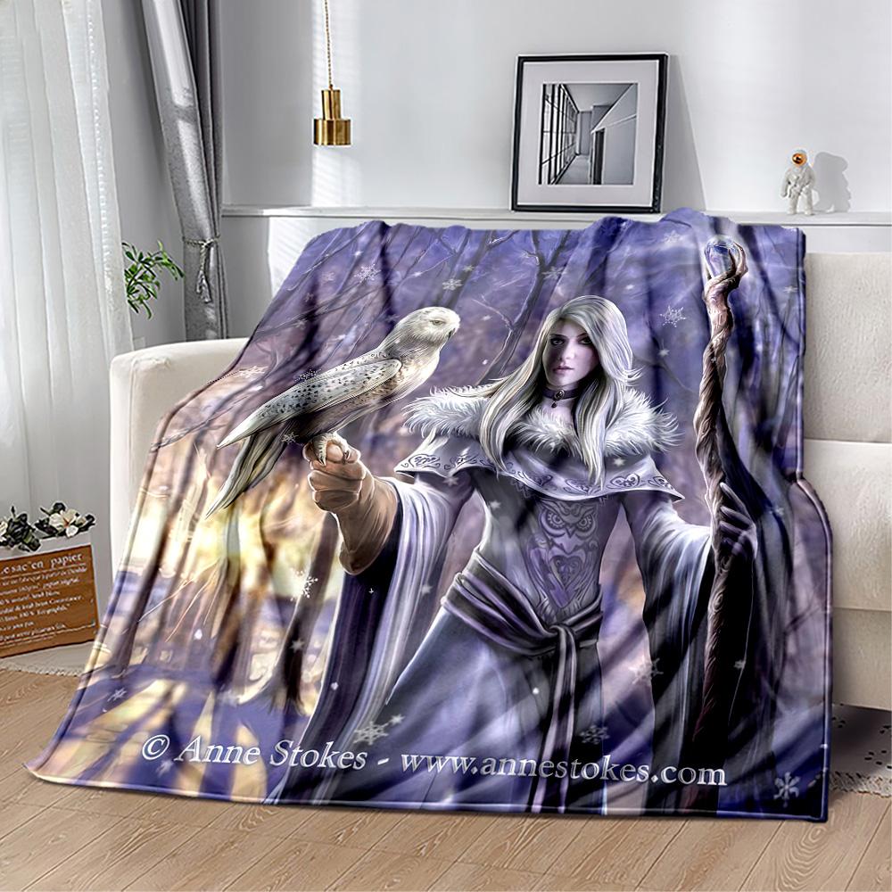 Gothic Style Blanket Soft & Cozy Perfect for Bed Office Chair Seaside for All Seasons Digital Print Best Holiday Gift for Friends Family