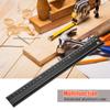 Multi-use Aluminum Alloy Protective Ruler Anti-cut Hand Non-slip Straight Ruler