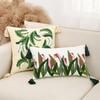 BUYNOW Velvet Floral Embroidered Pillowcase Rustic Vintage American Cushion Cover Home Bedroom Saddle Decor cojines para sala
