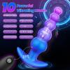 Remote Control Vibrating Anal Plug - Alien Beaded Dildo 10 Speeds, Silicone AV Wand for Men Women, BDSM Solo Play Adult Toy