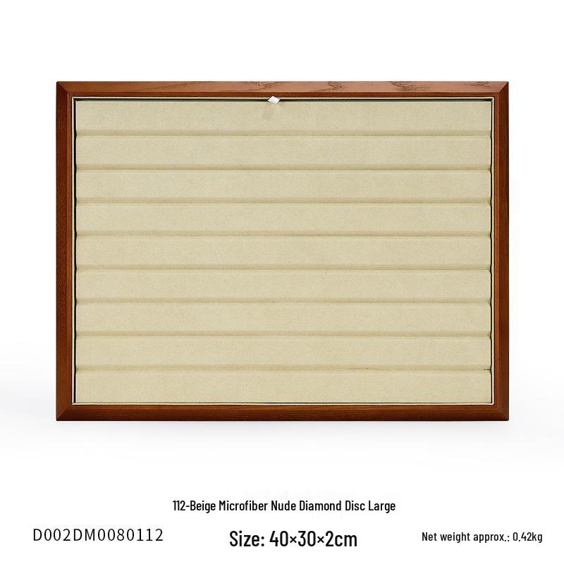 Ya Yu Holz Edelstein Präsentations- und Aufbewahrungstablett für Schmuck und Perlen