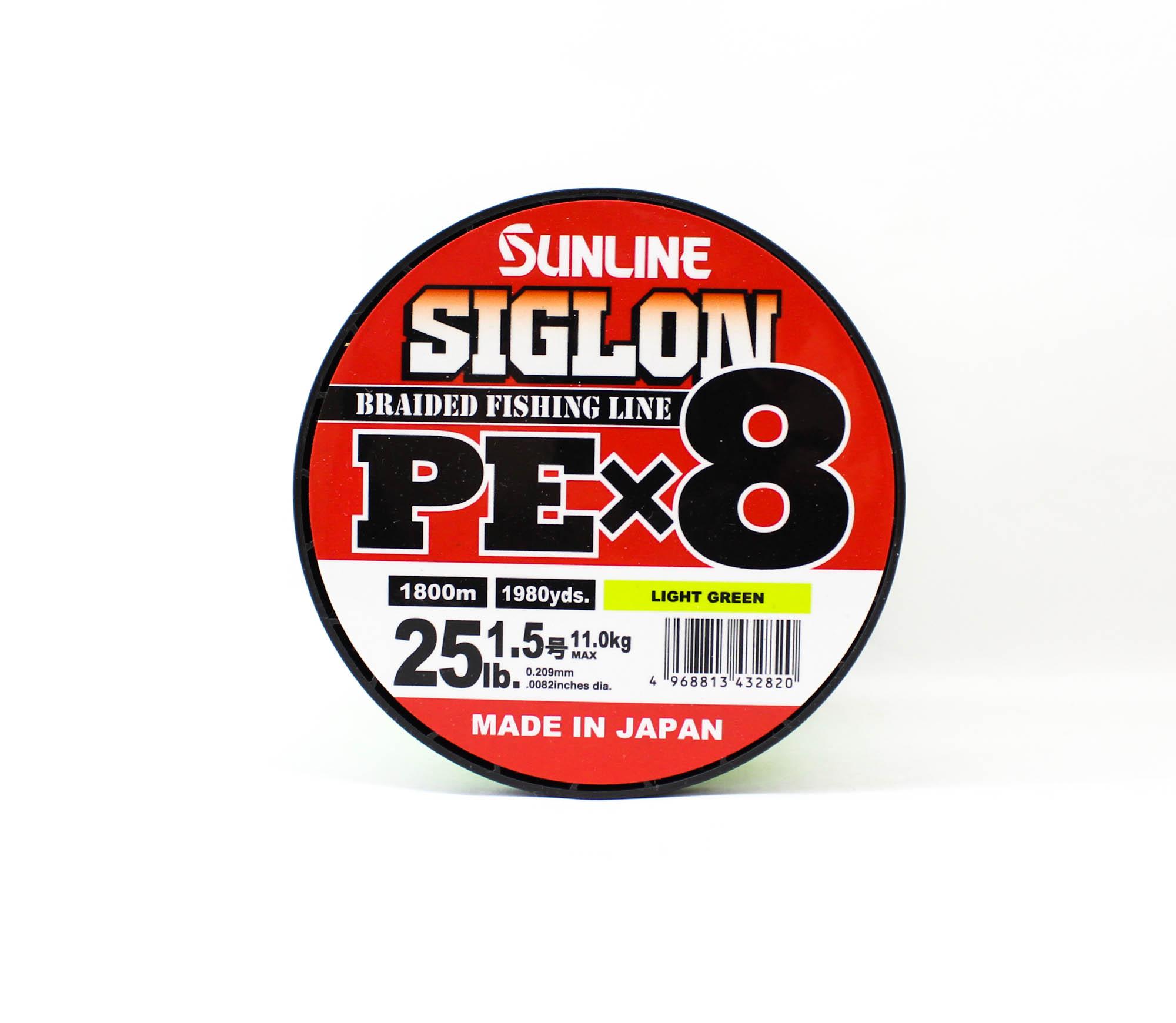 

Sunline P.E Line X8 Siglon 1800M P.E 1.5 25LB Lime Green (2820) зеленый лайм