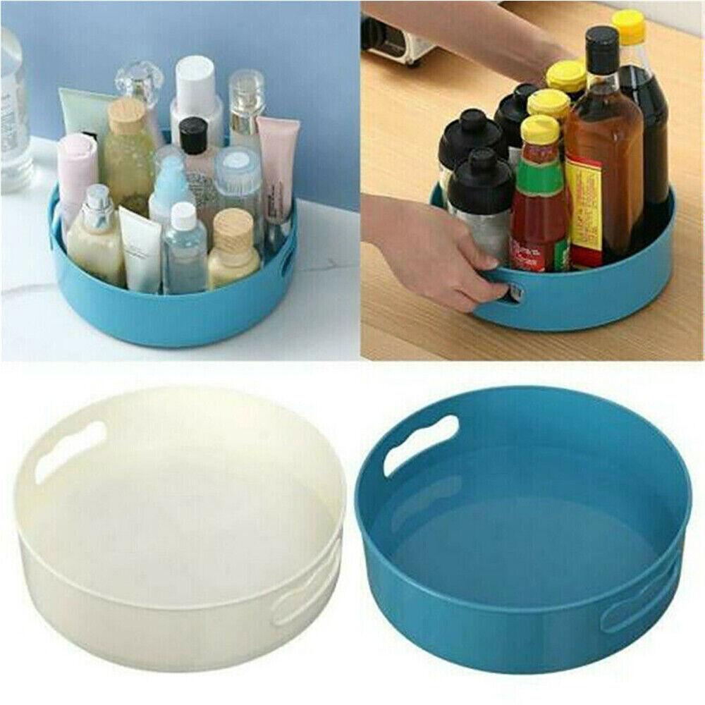 Organizer Tray Pantry Kitchen Turntable Rotation Storage Cosmetics Seasoning