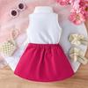Baby Girls Sleeveless Collared Dress with Pleated Ruffle Accent, Stylish Party Outfit