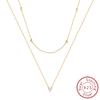 Copper Metal Chain Necklace Angel Wing Butterfly Pearl Heart Cross Necklace Designed For Women Trendy Fashion Simple Neck Chain High Quality Fine