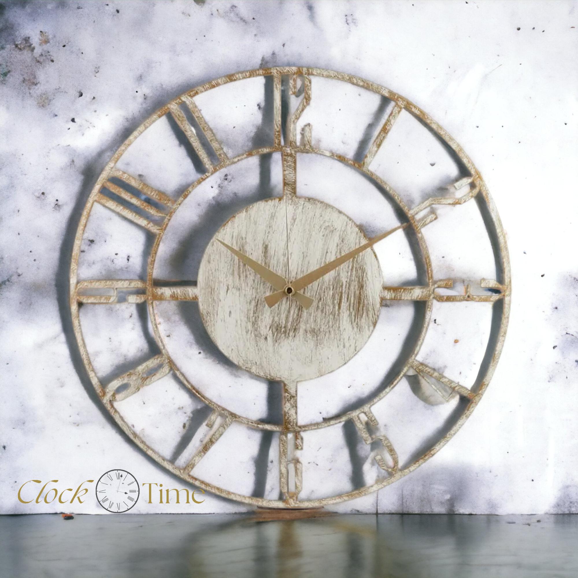 

Дилек Металлические Белые Антикварные Настенные Часы 50х50см