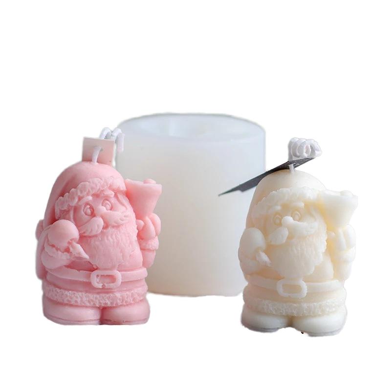 Christmas scented candles for home atmosphere candles for bar or party holiday handmade Christmas candles 6*4 белый