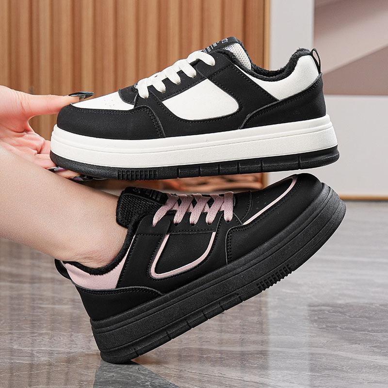 Spring New Ins Tide Student Board Shoes Heightening Muffin Casual Shoes HT