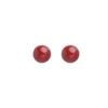 2025 Hot-Selling Hong Kong Style Wine Red Sugar Bean Pearl Earrings for Women - Niche, Advanced Design