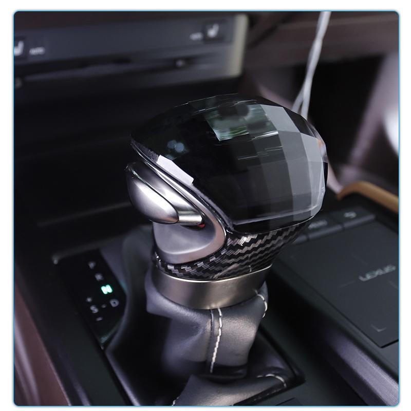 Crystal Gear Shift Knob,LED And No Led For Lexus ES/UX Crystal Gear Head UX260 300h Modified Luminous Gear Lever Crystal S