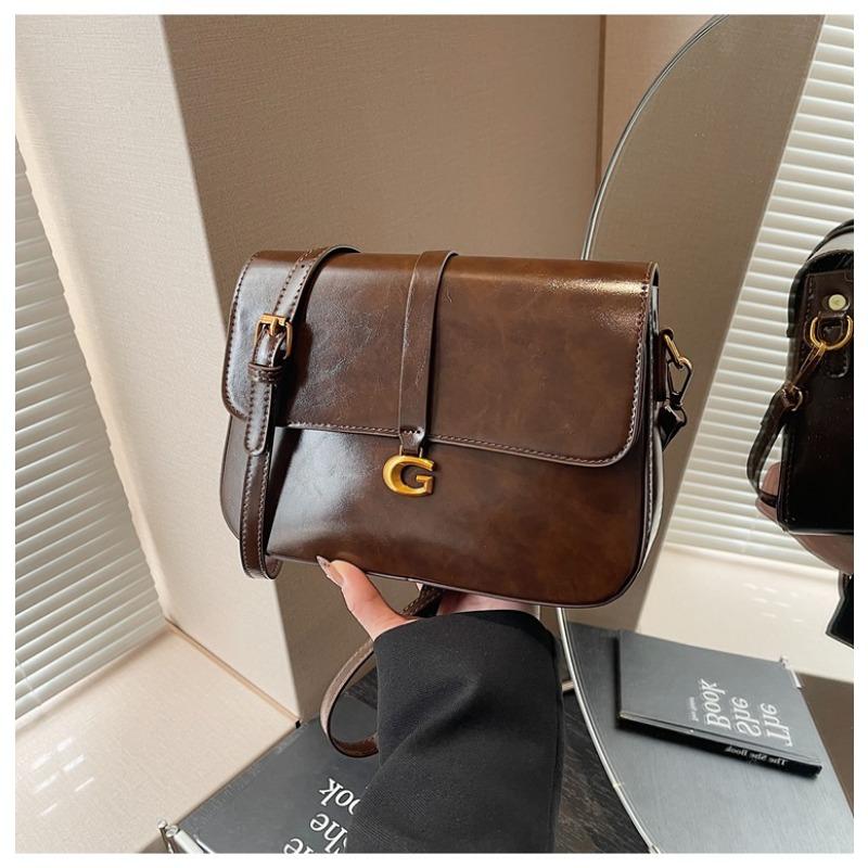 Popular autumn and winter retro soft leather small square bag new fashion versatile casual shoulder messenger bag