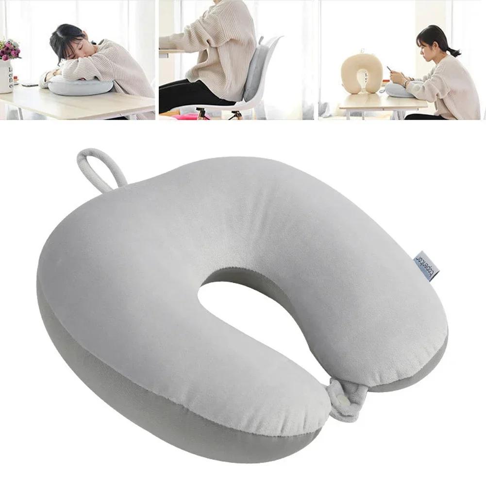U Shape Pillow Foam Particles Slow Rebound Filler Outdoor Travel Airplane Car Nap Neck Pillow Neck Pillow Home and Garden Pillow