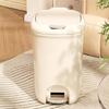 Pedal Bathroom Trash Can for Kitchen Hotel Home or Office 8/12L Trash Can with Lid for Household and Professional