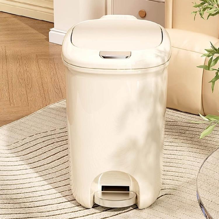 Pedal Bathroom Trash Can for Kitchen Hotel Home or Office 8/12L Trash Can with Lid for Household and Professional