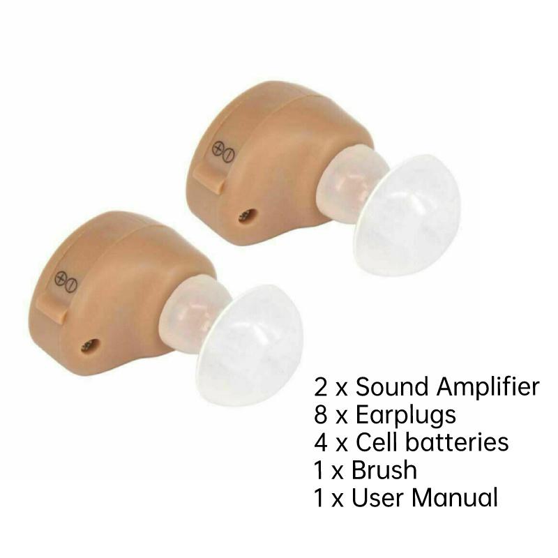 Invisible Mini In Ear Digital Hearing Deaf Aid Sound Voice Amplifier Enhancer