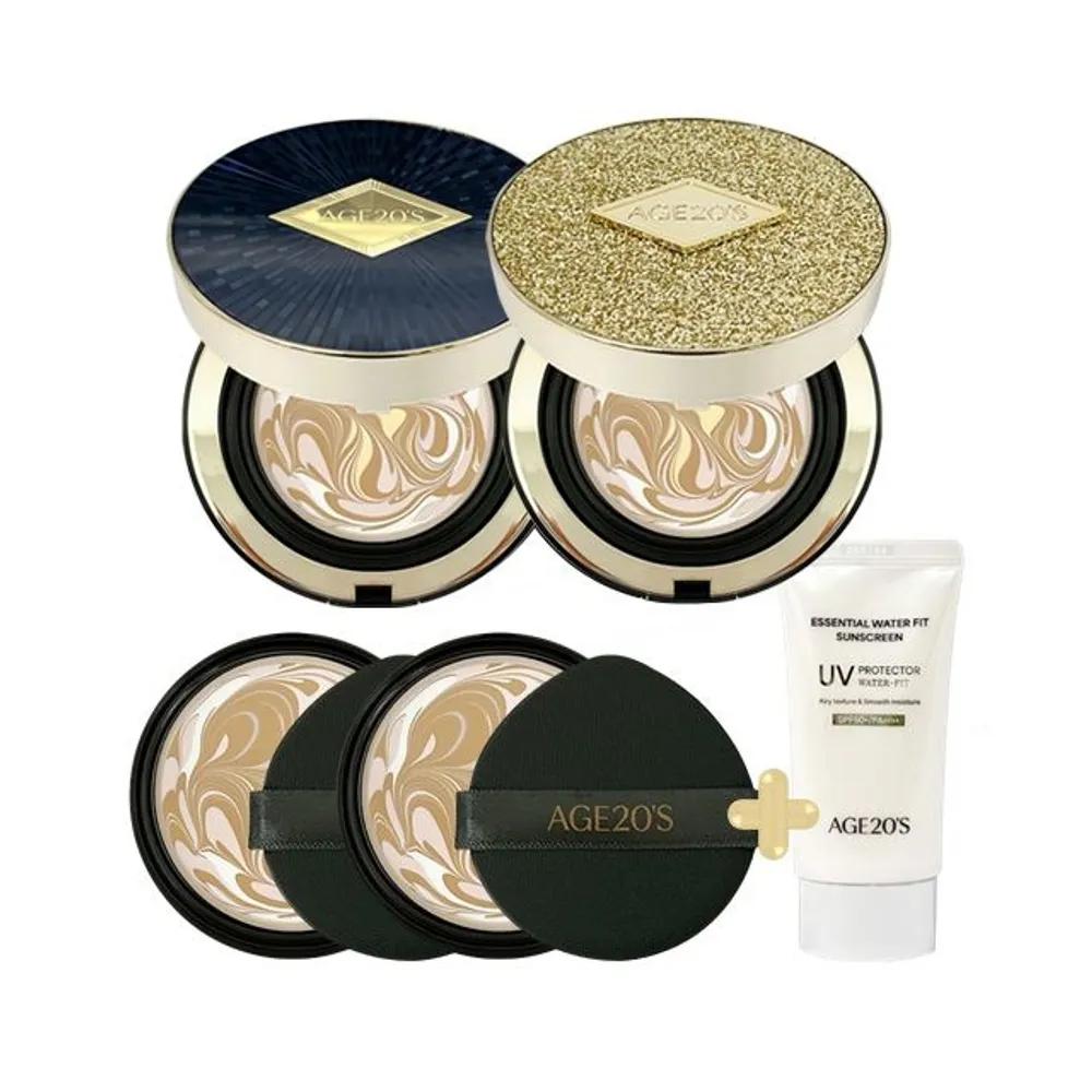 

Age20s Pact Luxe Gold Ampoule Essence Latest Model: 2 Full-size Products + 2 Refills + Sunscreen