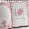 Hello Kitty Heart Notepad: Cute Girly Cartoon Planner with Color Pages
