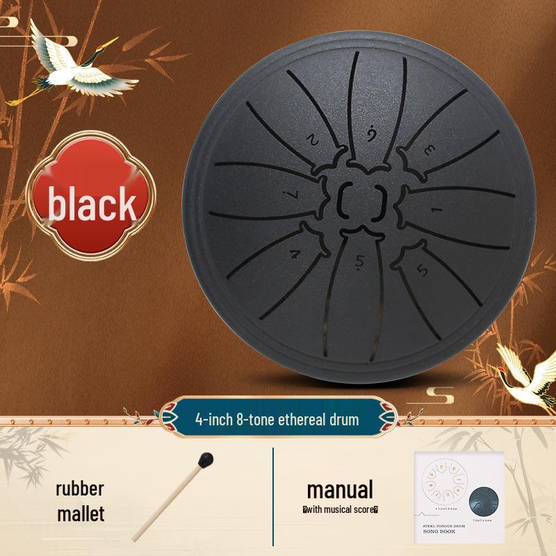 

4-inch 8-Tone Mini Air Drum: Beginner to Professional Percussion Instrument, Ideal for Adults and Kids чёрный