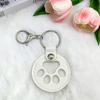 Exquisite Leather Keychain: Pet Fur Ornament for Cat/Dog Hair - Cute Bag Charm
