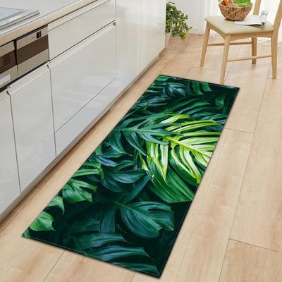 Kitchen Doormat 3D Green Grass Bamboo Print Floor Mat Hallway Living Room Balcony Bath Mat Non Slip Area Rugs Bathroom Carpet