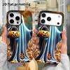 Phone Case: 2D Flat Design Suitable for iPhone 18, 17, 16, 15, 14, 13 Pro Film Protective Case, Couple Style, Trick or Treat Ghost, Christmas and Hall