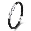 Stainless Steel NO.8 Bracelet Bangles Braided Bracelets Fashion Men Bracelet  Male Female