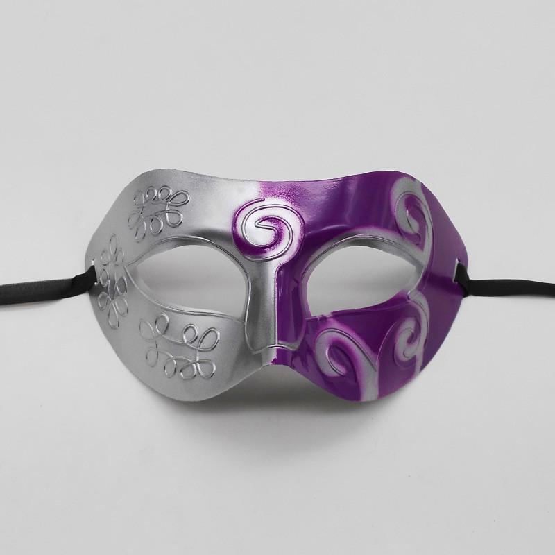 Halloween Mask Plastic Dual Color Carved Headpiece For Costume Party And Theatrical Performance