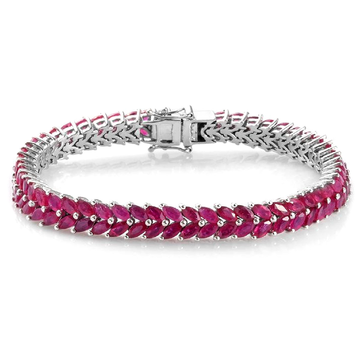 

Танзанитовый теннисный браслет - серебро 925 пробы