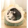 Casa per Animali Cartone Animato Calda Cuccia per Cani Kennel Letto Morbido con Fiocco Cuscino Lavabile Cuccia per Cucciolo Pieghevole Casa per Cani Gatto Piccolo