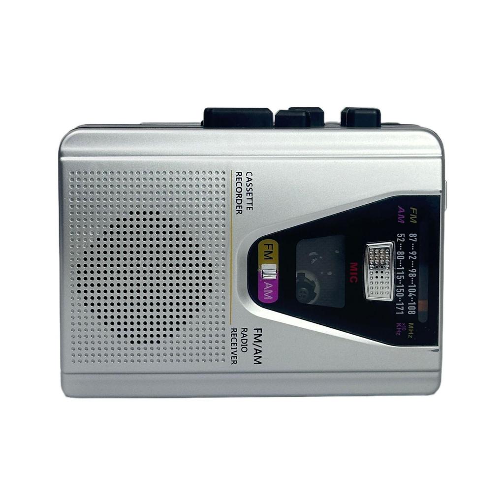 Portable Cassette Player with Speaker, Radio, and Headphones for English Listening and Playback