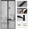 Magnetic Screen Door Curtain Set - No-Punching Anti-Mosquito Insect Fly Bug Barrier Automatic Closure for Household Ventilation