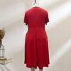 Glitter Sparkly Summer Dress for Women Twist Front V Neck Flowy Beach Sundress Short Sleeve A-line Swing Long Dress
