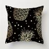 Golden Floral  Botanical Pattern Pillow Covers Pattern Cushion Cover Suitable for Sofa Bedroom Car Pillow Cover