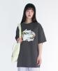 AMES-WORLDWIDE Palm Tree Oval Tee Charcoal